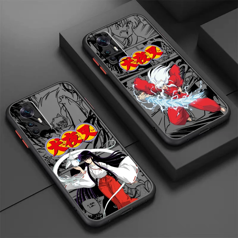 

I-Inuyasha Anime Cool Cute Frosted Translucent For Xiaomi Mi 13 12 12T 11T 11 11i 10T 10 9T Pro Lite Ultra 5G TPU Phone Case