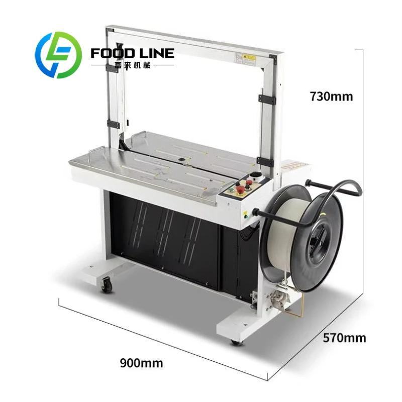 Automatic Strapping Machine with Arch Baling Carton Box pp Band Tape Wrapping Machine for Warehouse Strap Packing