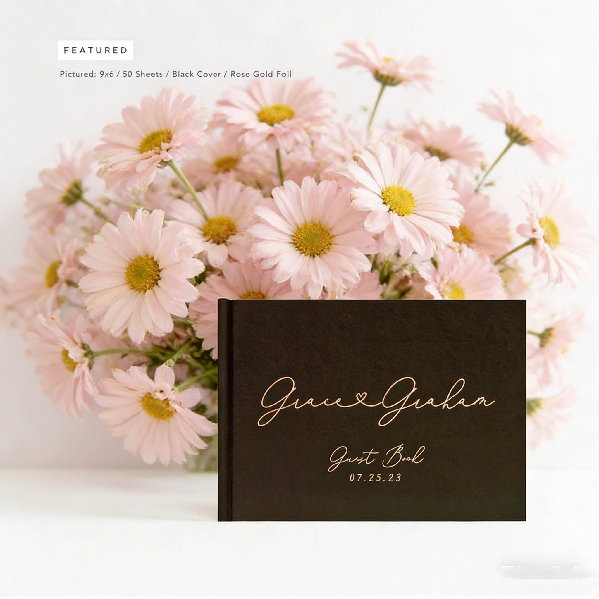 personalized-minimalist-wedding-guest-book-with-rose-gold-foil-heart-elegant-hardcover-photo-booth-album-for-wedding-ceremony