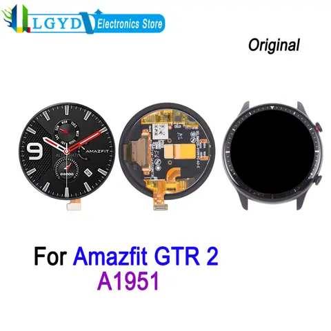 1.39-inch AMOLED LCD Screen For Amazfit GTR 2 A1951 Smartwatch LCD Display Touch Screen Digitizer, Repair Replacement Spare Part