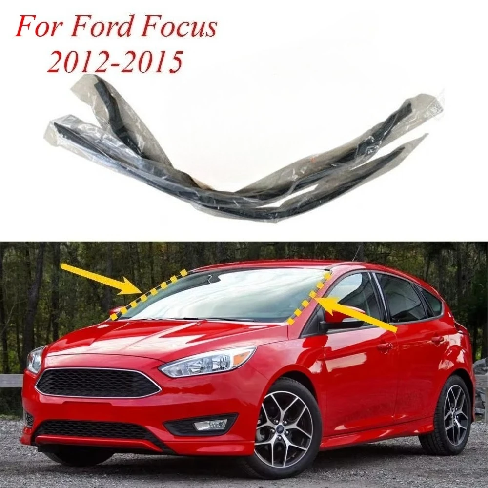 1 oder 2 Stück Windschutzscheiben-Zierleiste für Ford Focus 2012-2015 BM51A03195AD Vordere Windschutzscheiben-Gummidichtung – Detail 1