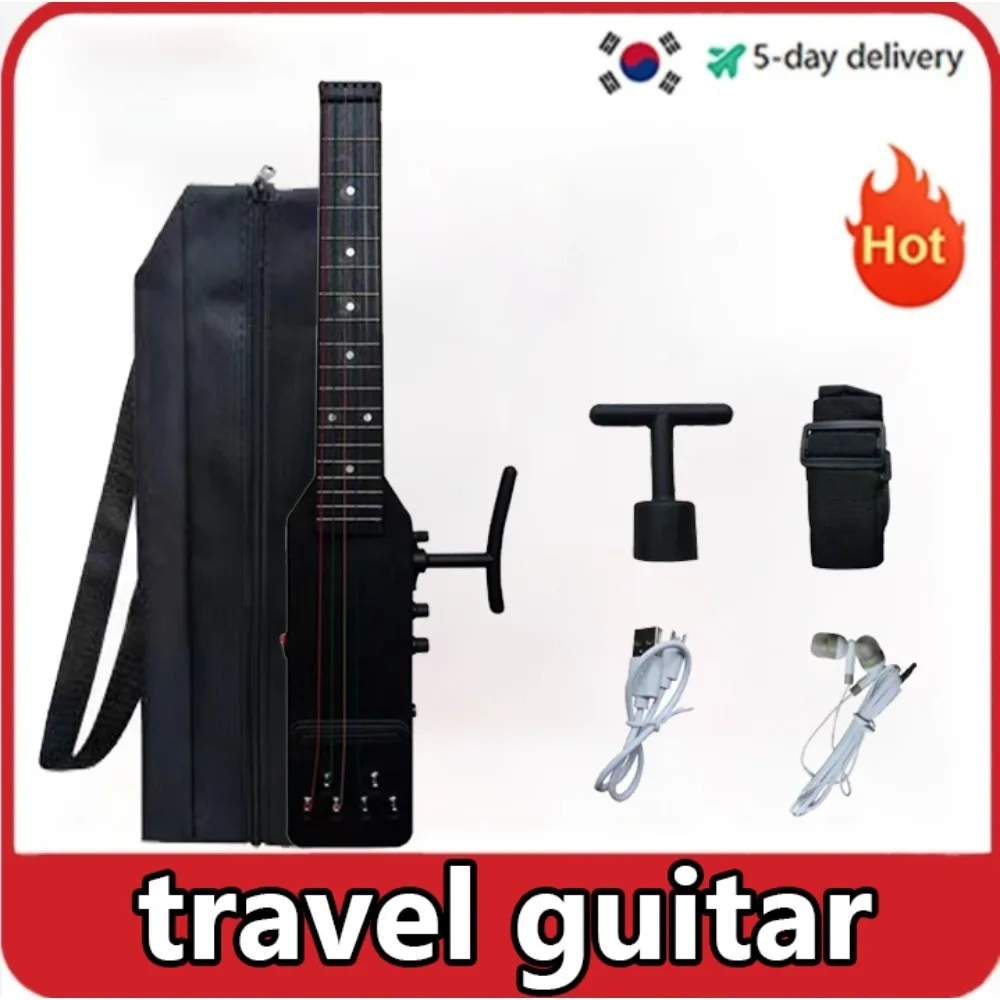 

Silent Travel Portable Folding Male and Female Beginners Novice Beginner Practice Silent Electric Box Folk Guitar