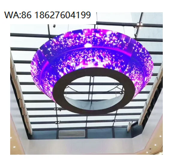 LED SignageSmd Indoor P1.8 P2.0 P2.5 P3 Flexible Curved Screen Column Display Panel Customized Round Shaped  Module