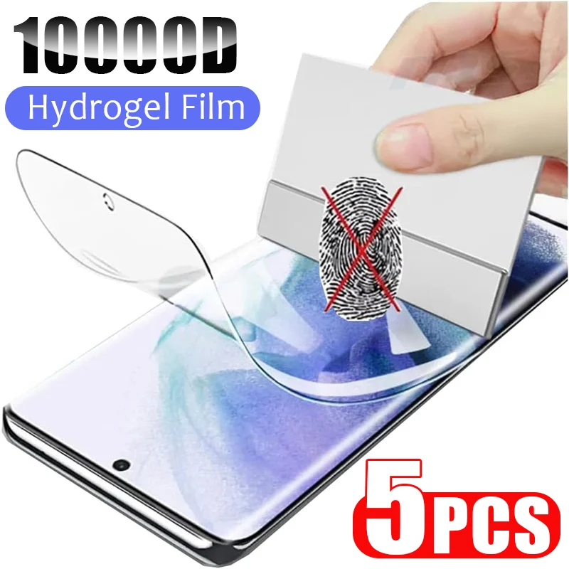 5PCS Hydrogel Film For Samsung A55 A35 A15 A05 A25 Screen Protector For Samsung Galaxy S20FE S21 S22 S23 S24 Ultra S25 Plus Film