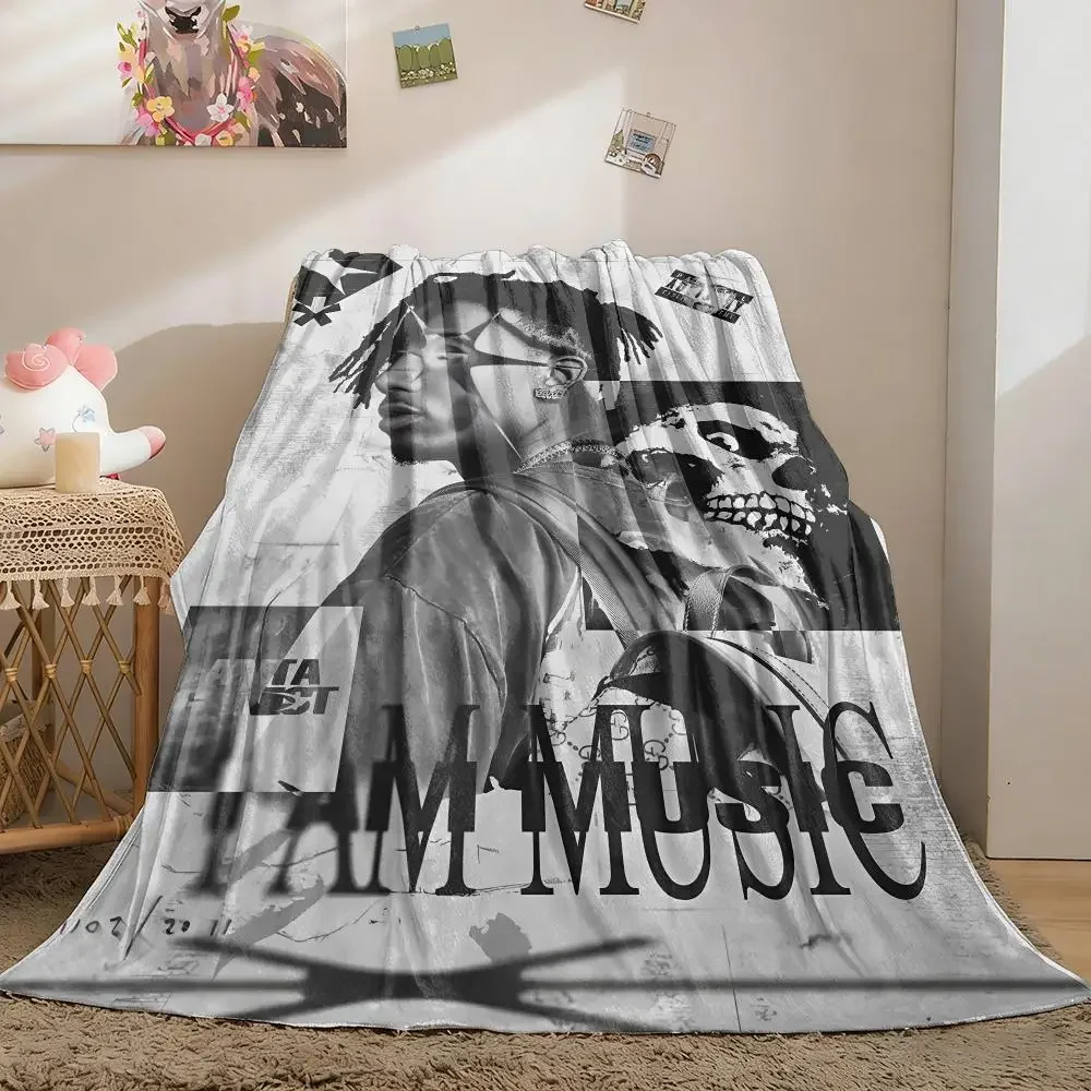 P-Playboi I Am Music Carti Die Lit Throw Soft Flannel Throw Blanket, Lightweight Breathable Summer Nap Blanket For Home Decor