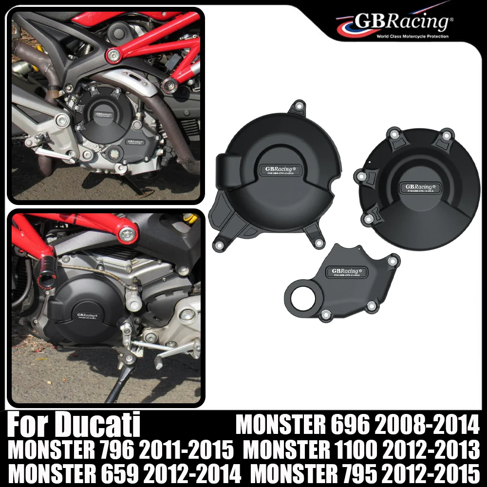 

For Ducati Monster 659 696 795 796 1100 2008-2015 Motorcycles Engine cover Protection case For GB Racing