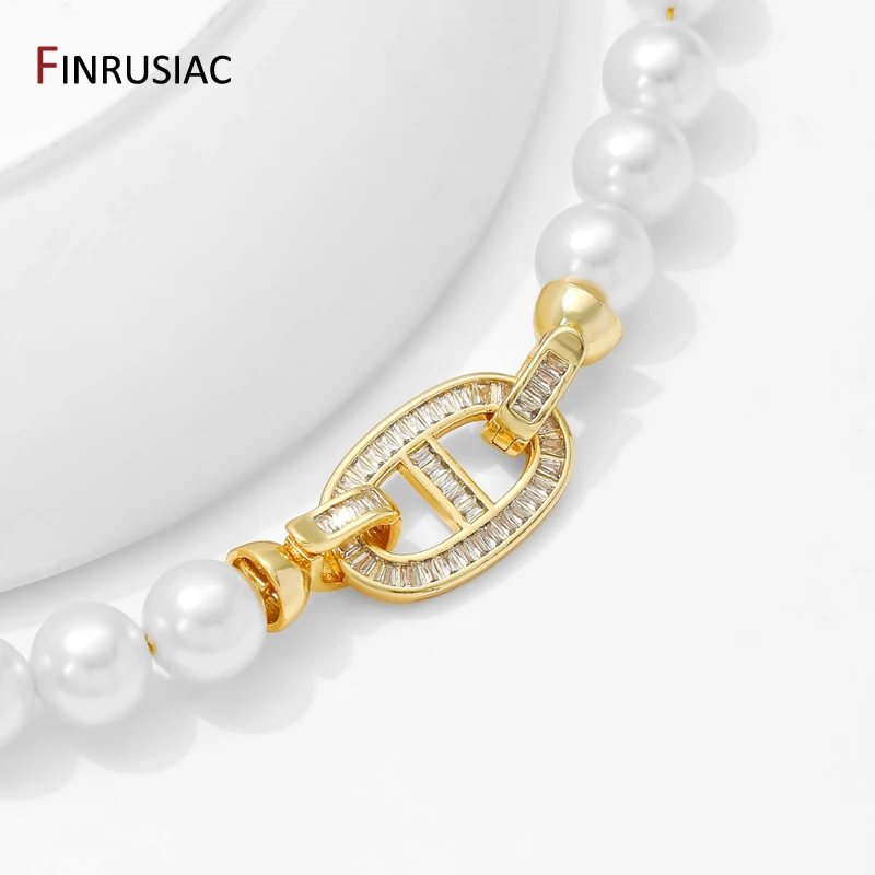 14K الذهب مطلي النحاس موصلات المشابك ، مطعمة الزركون السحابة المشابك ، قفل للسوار ، القلائد DIY بها بنفسك صنع المجوهرات النتائج #6