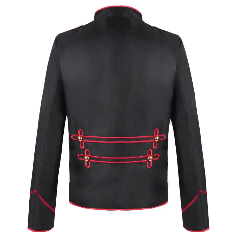 Medieval Retro Men's Steampunk Drummer Punk Gothic Jacket