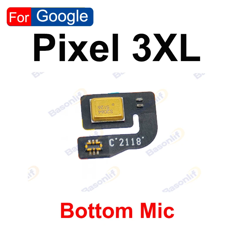 Basonlif Mic Flex For Google Pixel 4XL 4 3XL 2 5 6 7 8 Microphone Flex Cable Replacement Parts