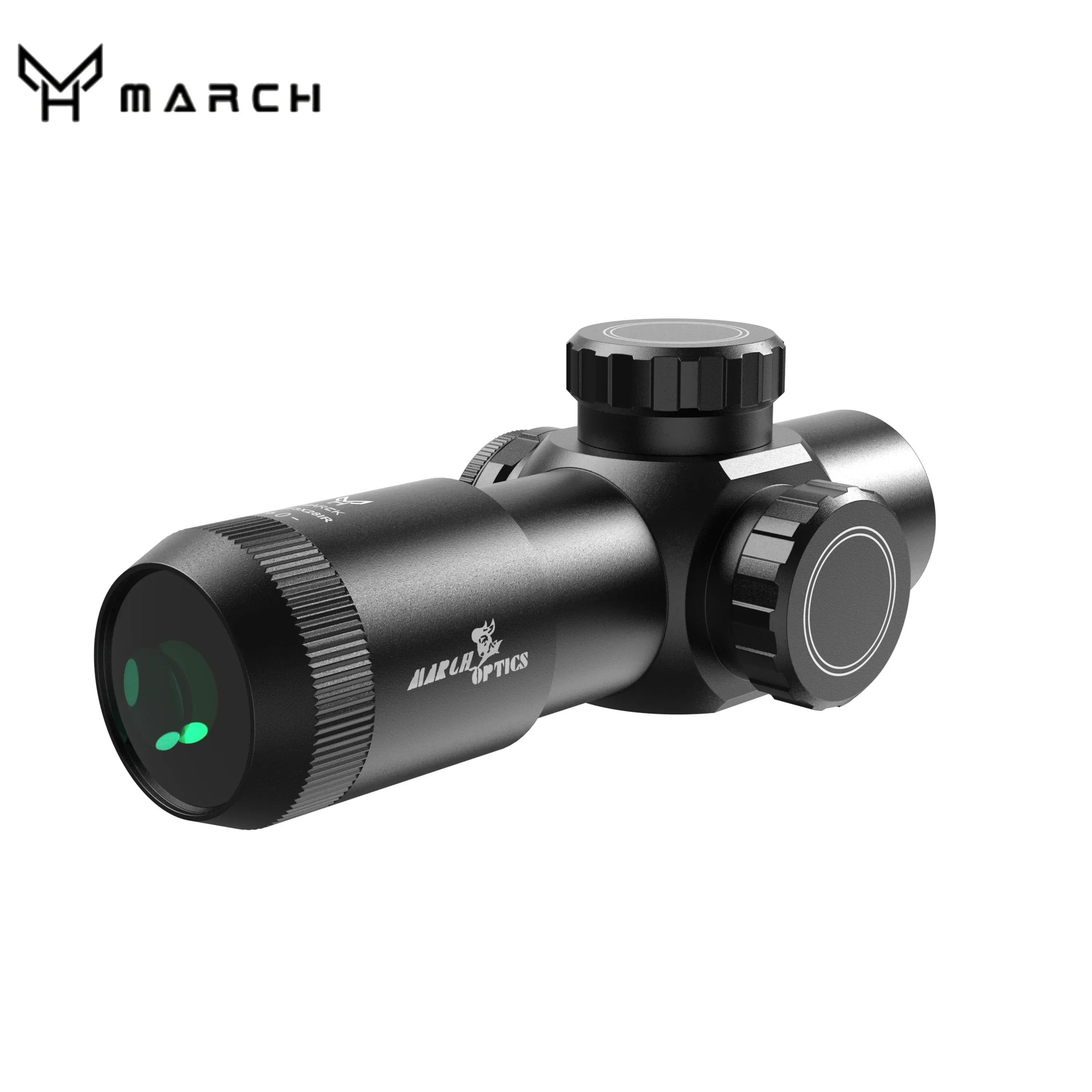 March HT 3x28IR Fixed Optic Short Riflescope Sight Green Red Illuminatetion Rifle Scope for Hunting Airsoft Sight With Mounts