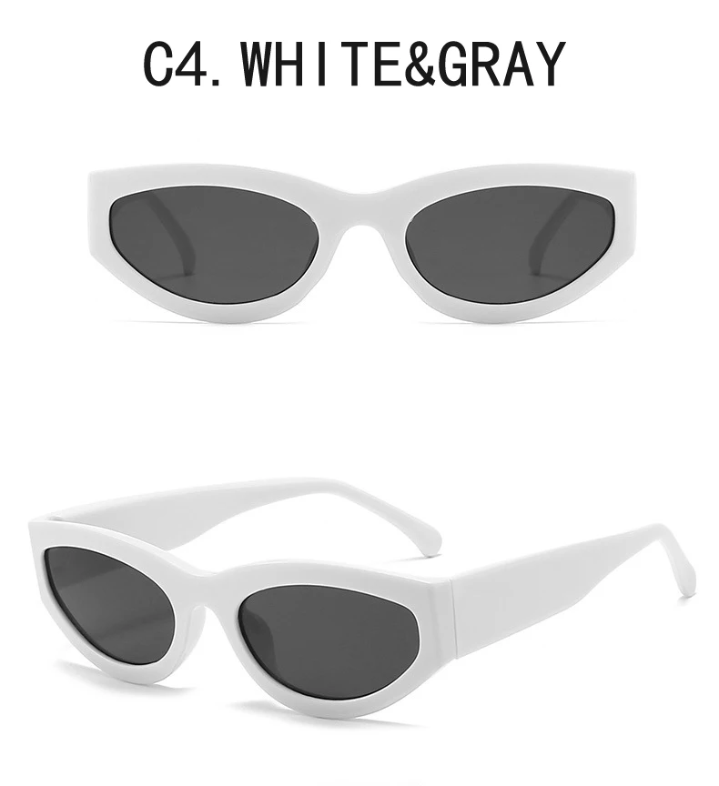 Mode Sonnenbrillen Frau Vintage Cat Eye Luxus Design Sonnenbrille Marke Shades Weibliche Nette Candy Farbe Brillen – Detail 9