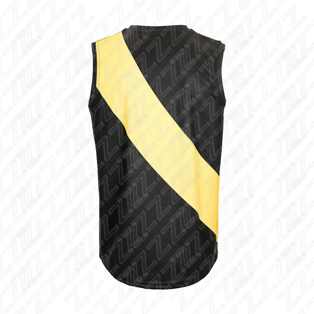 Richmond Team, Youth Training Vest, Sports and Fitness Vest, Sleeveless Australian Football Jersey, Replica Team Uniform