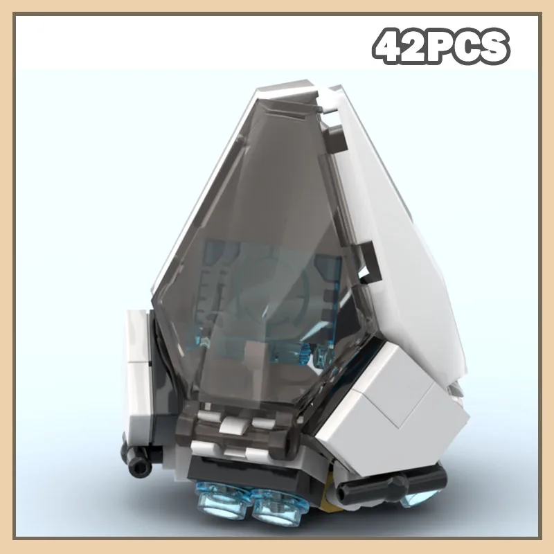 

Набор космической войны, посадка лотоса, строительные блоки, креативный космический корабль, головоломка в сборе, аксессуары, подарок, Klocki, космические битвы, раб, 42P