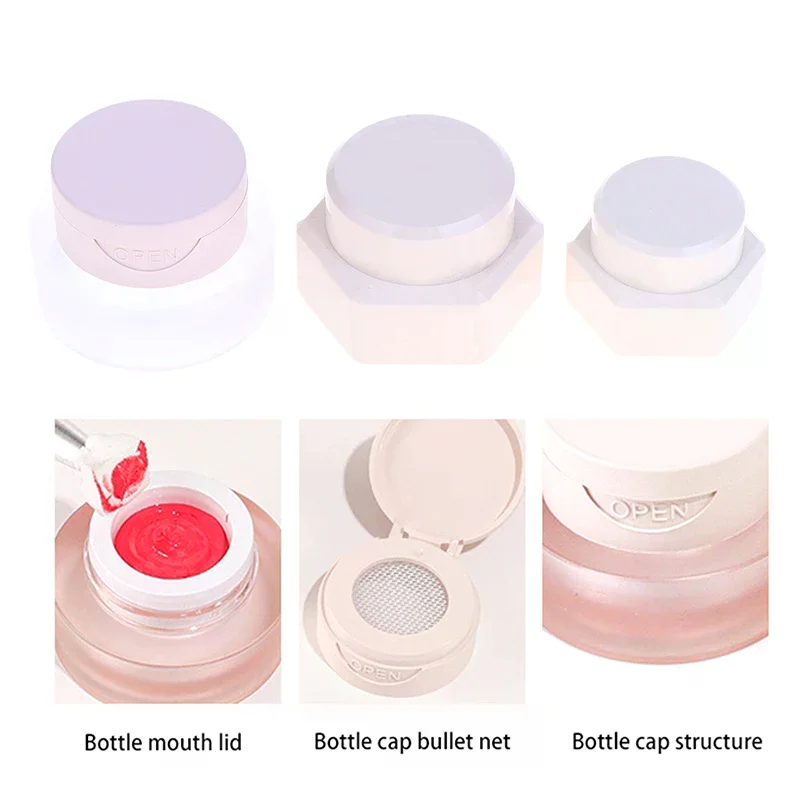 

2/ 3/5g Hexagonal Fashion High Quality Nail Patting Gel Jar Flip Cover Nail Polish Holder Case Packaging Box Manicure Organizer