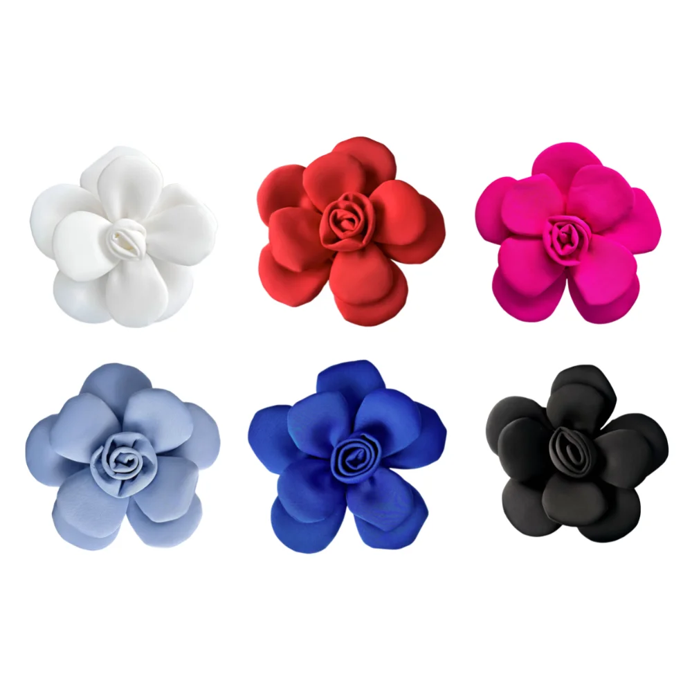 

1 Pc Fashion 22cm Camellia Brooch Exquisite 3D Formal Dress Badge Elegant Handmade Large Flower Corsage
