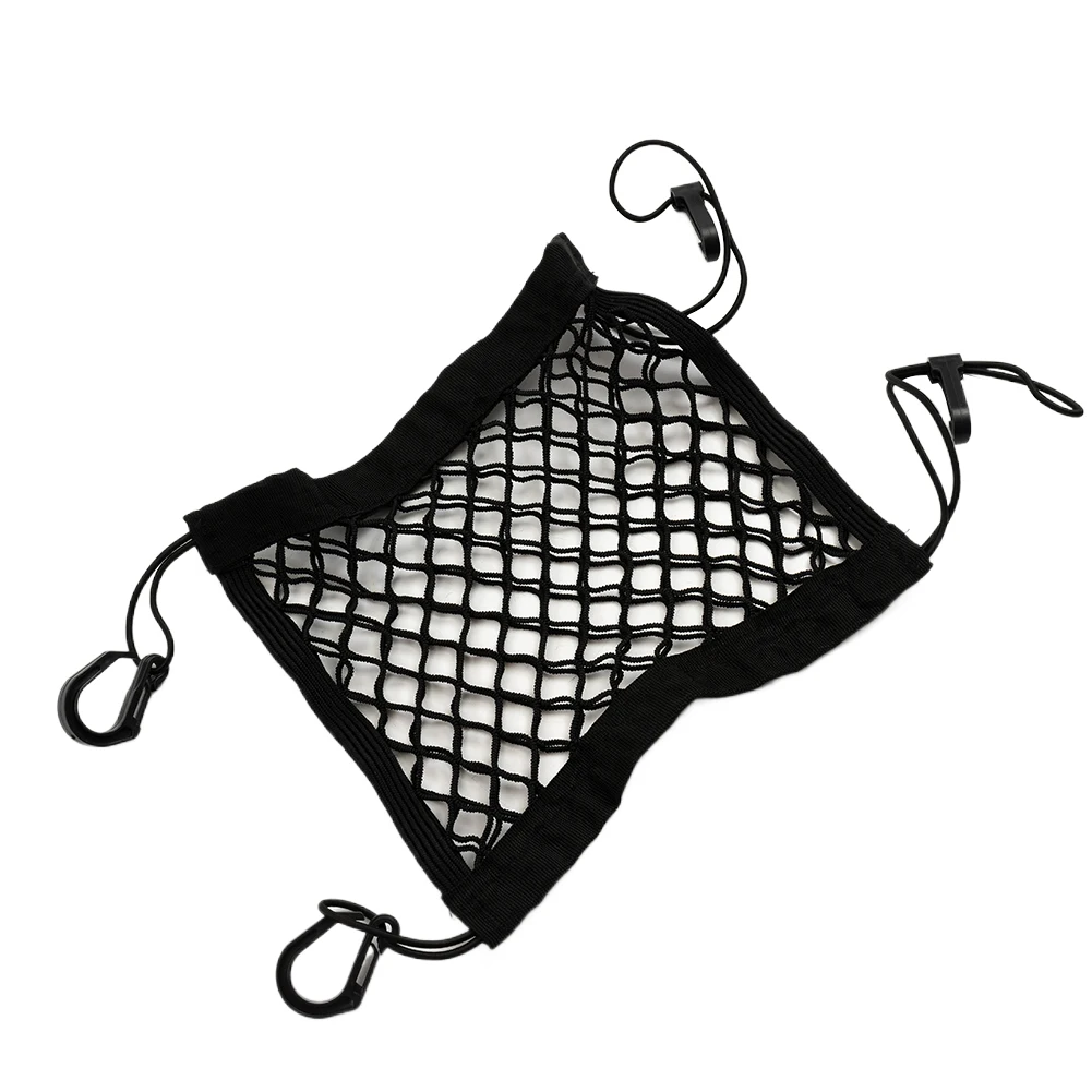 Tool Motorcycle Cargo Net Bike Black Hook Hold Bag Luggage Mesh Plastic Hooks Scooter 1pcs 23cmx30cm Accessory