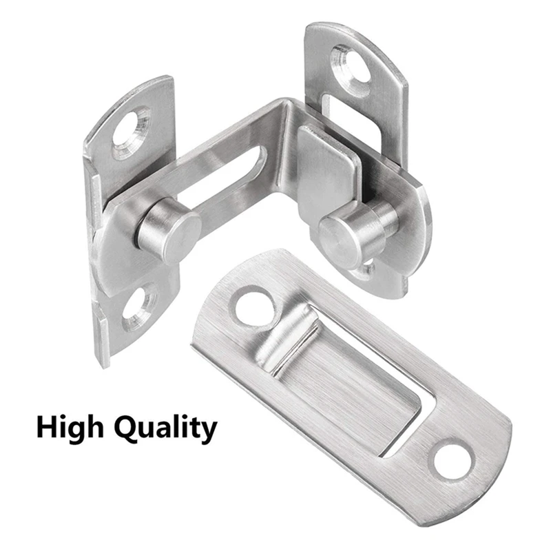 6 Pcs 90 Degree Right Angle Door Latch Hasp Bending Latch Buckle Bolt Sliding Lock Barrel Bolt For Doors And Window