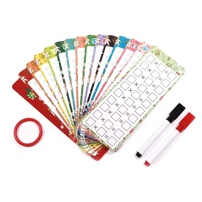 《Christmas gift math study cards》Christmas Gift Math Study Cards For Holiday Learning Fun And Educational Present For Kids