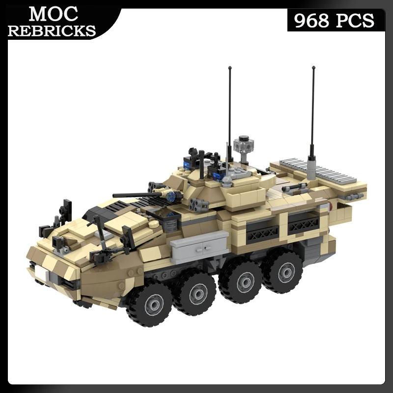 US WW II Military Third Generation Light Armored Vehicle Weapons MOC Building Block Car Educational Toy Model Brick Boy Gifts