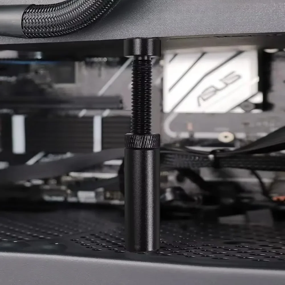 

Регулируемый кронштейн для видеокарты из алюминиевого сплава, держатель для графической карты, телескопический поворотный винт, аксессуар для корпуса настольного ПК