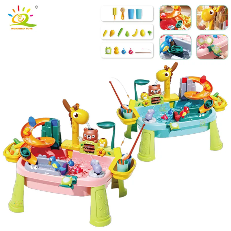 Juguetes de cocina para niños, diversión eléctrica, juego de agua, lavabo de agua, pesca, lavavajillas, juegos de rol en casa, juguetes de educación temprana para bebés