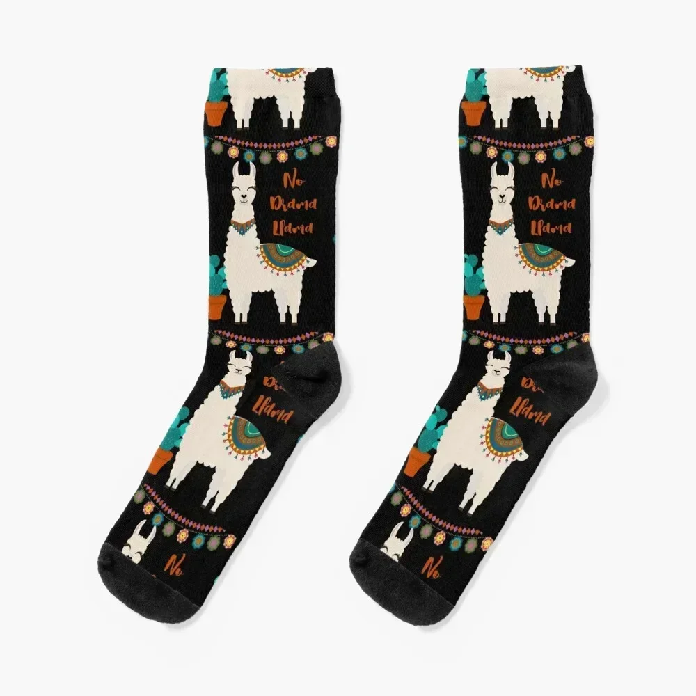 

No Drama Llama Socks hiphop luxe kawaii Heating sock Girl'S Socks Men's