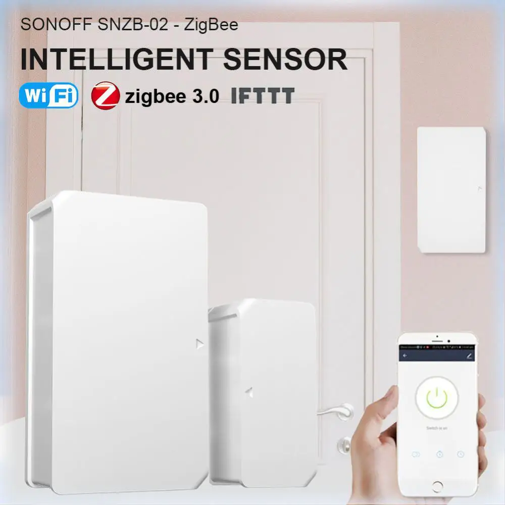 SONOFF ZigBee SNZB04 Wireless Door Window Sensor Smart Open/Closed Detectors EWeLink App Notification Alerts Home Security Alarm