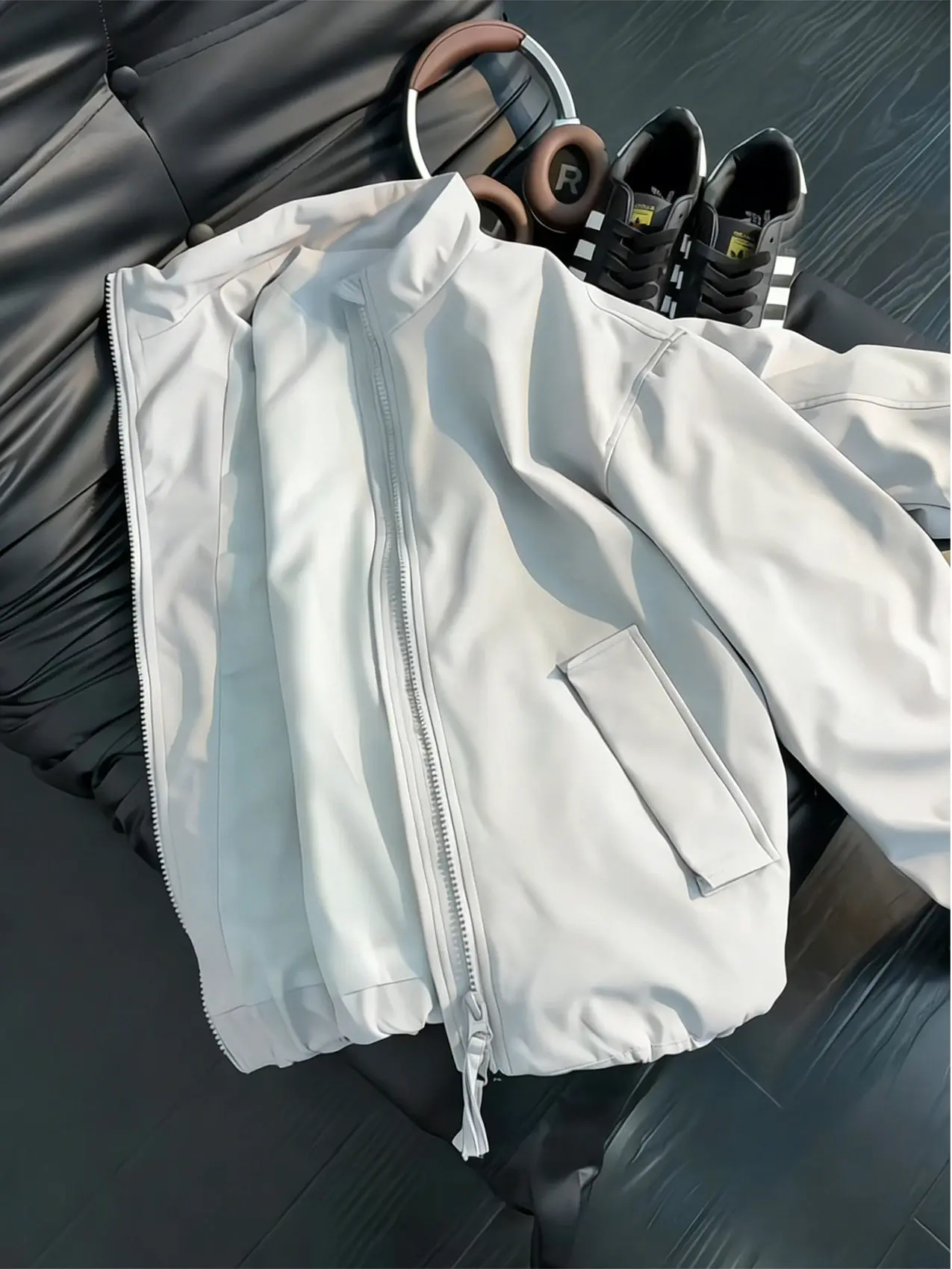 

Мужская легкая куртка-бомбер Light ey Pilot с воротником-стойкой, весенне-осенняя верхняя одежда в американском стиле, Cleanfit, на молнии