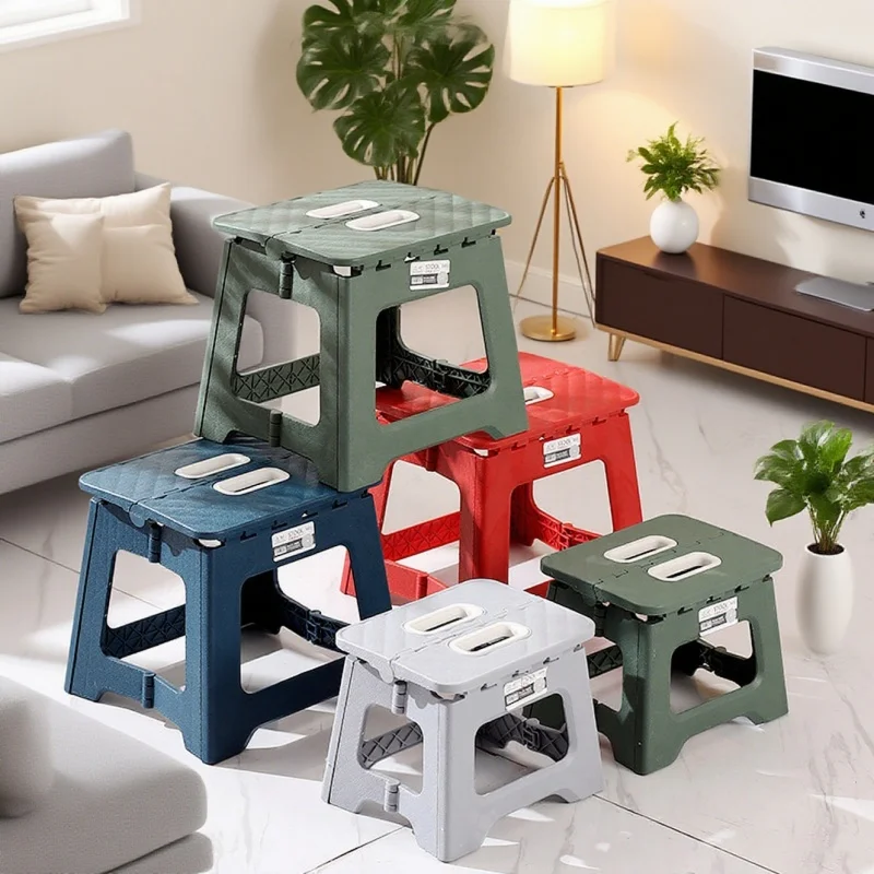 Foldable Portable Compact Mini Stool Thickened High-Quality Plastic Stool – Fits Adults & Kids for Outdoor Fishing & Picnics