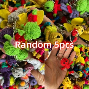 5 قطع انتقام الفودو دمية سلسلة المفاتيح الحياكة نمط مصغرة هالوين هدية التبعي المنزل في الهواء الطلق التايلاندية أفخم لعبة دمية ملعونة أفضل 10 دمية ملعونة مبيعا - رقم 10