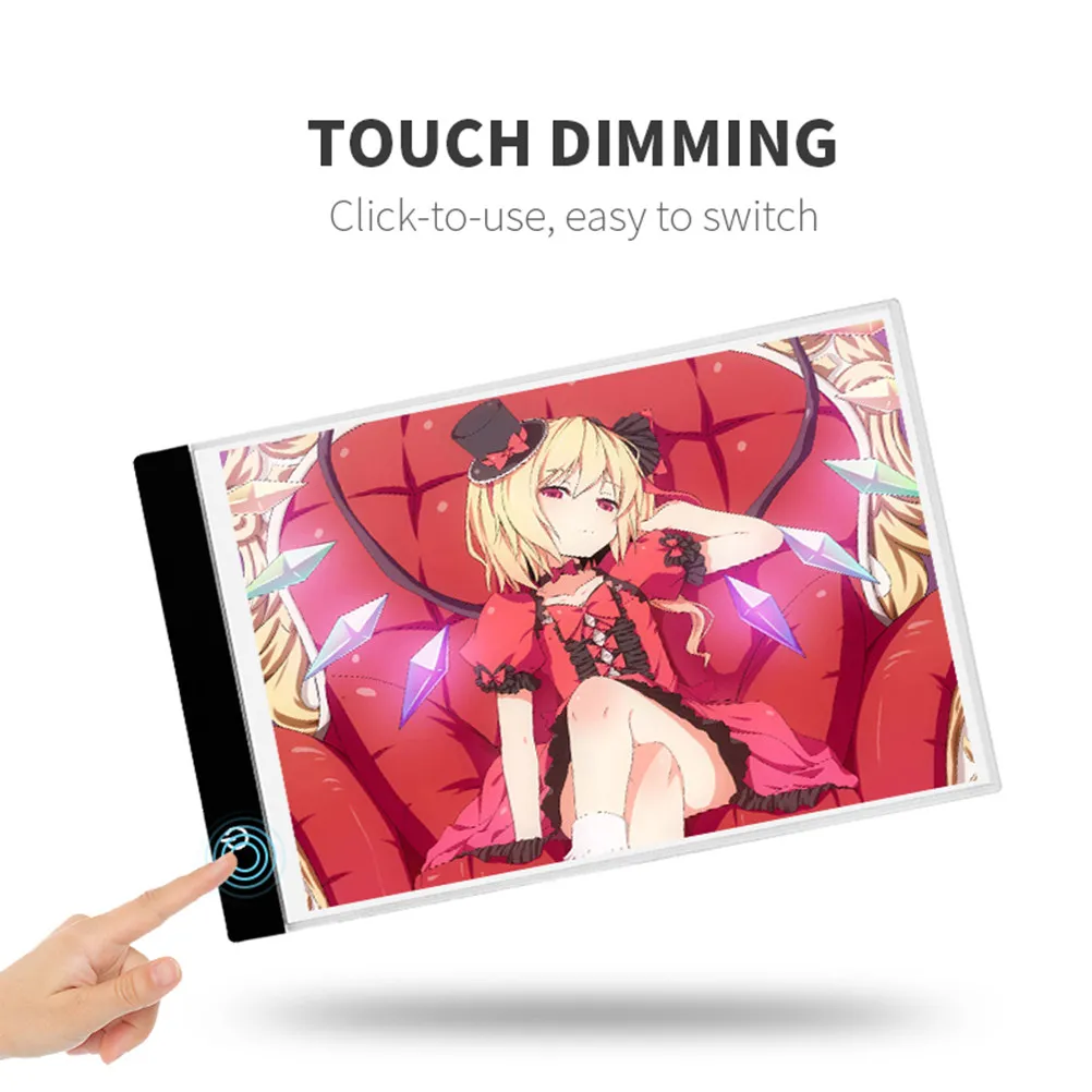 LED Copy Plate A5 Ultra-Thin Portable USB Powered Copy Desk Fashion Drawing Board Low Radiation Eye-Friendly Tracing Board