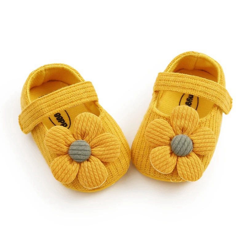 Zapatillas con lazo antideslizantes informales para niños pequeños, zapatos de princesa para primeros pasos de 0 a 18 meses, Primavera y primavera,