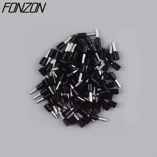 100PCS/pack insulated wire crimp terminals E0508 1008 1508 7508 2508 tubular pressure wire ferrule connectors pin-type connector - Image 7