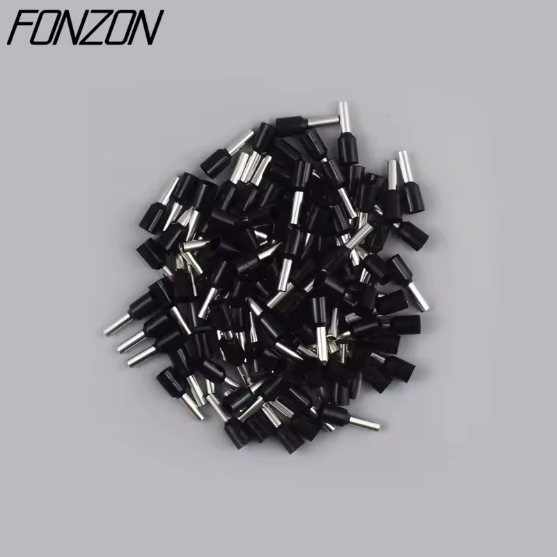 100PCS/pack insulated wire crimp terminals E0508 1008 1508 7508 2508 tubular pressure wire ferrule connectors pin-type connector - Image 7
