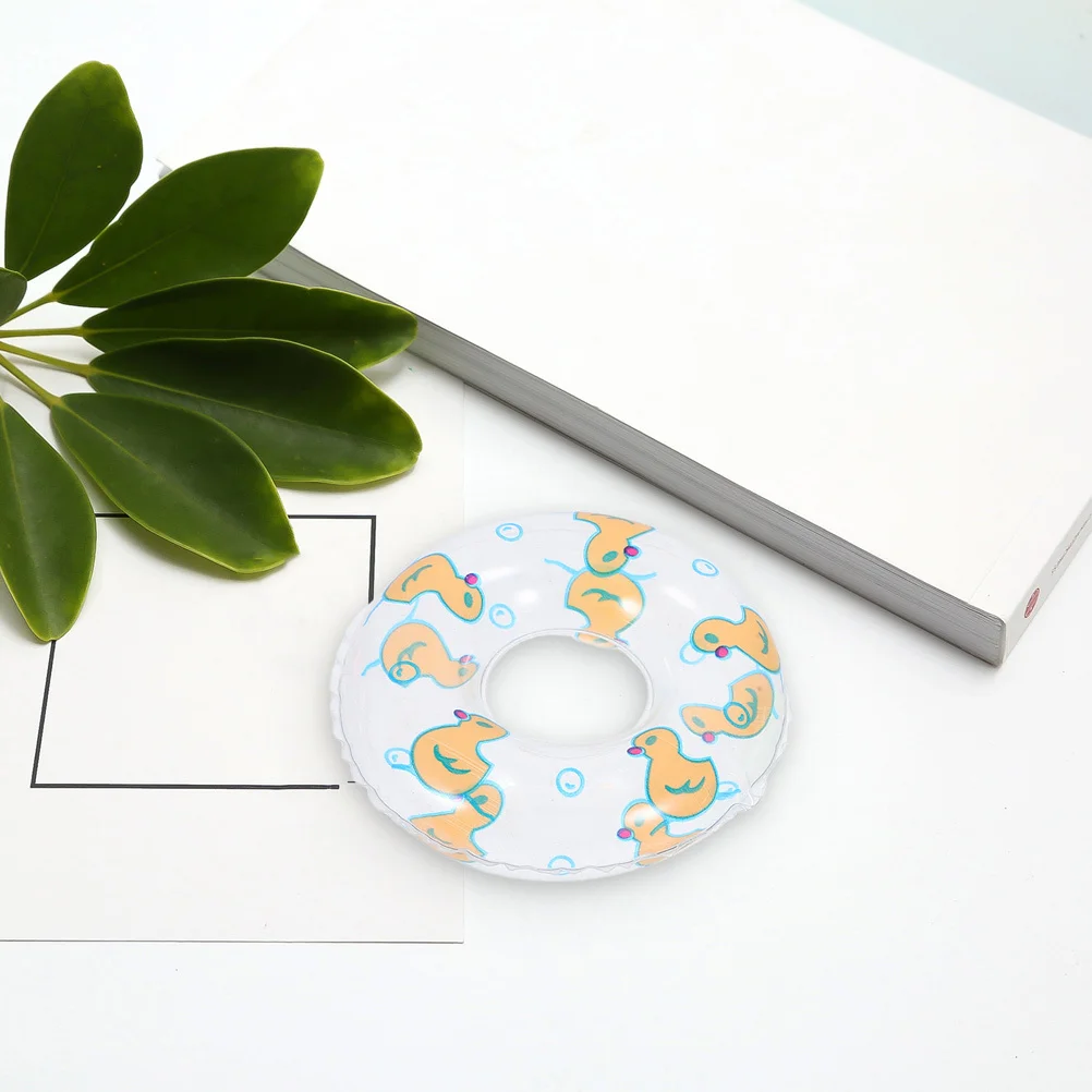 60Pcs Mini Inflatable Swim Rings Pool Float Summer Bath Baby Floating Rings Photography Props Baby Pool Float Tiny Swim Ring