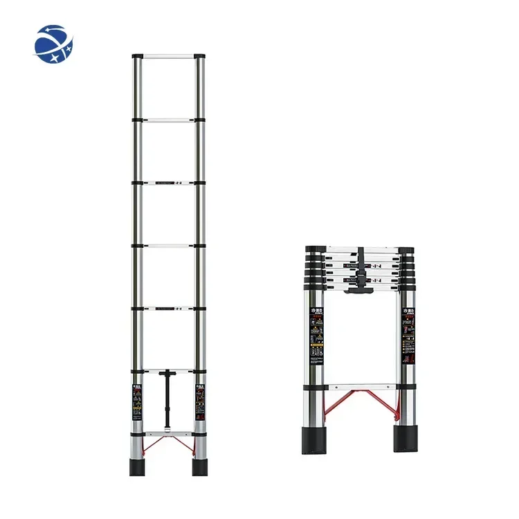 Stainless Steel Multi Purpose Ladder Telescoping Ladder foldable step Single Telescopic Ladder