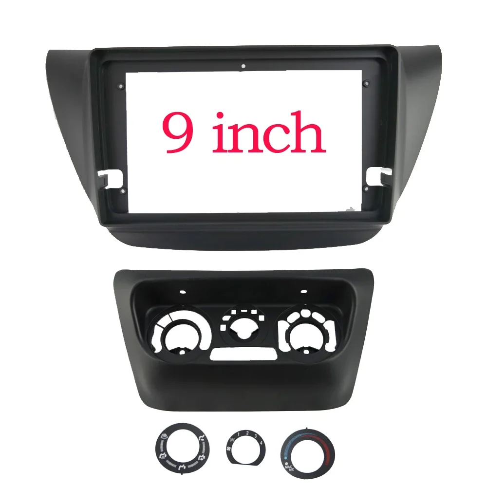 

9INCH Car Fascia Radio Panel DVD Panel Dash Kit Install Adapter Console Frame Bezel for MITSUBISHI LANCER IX 2005-2008