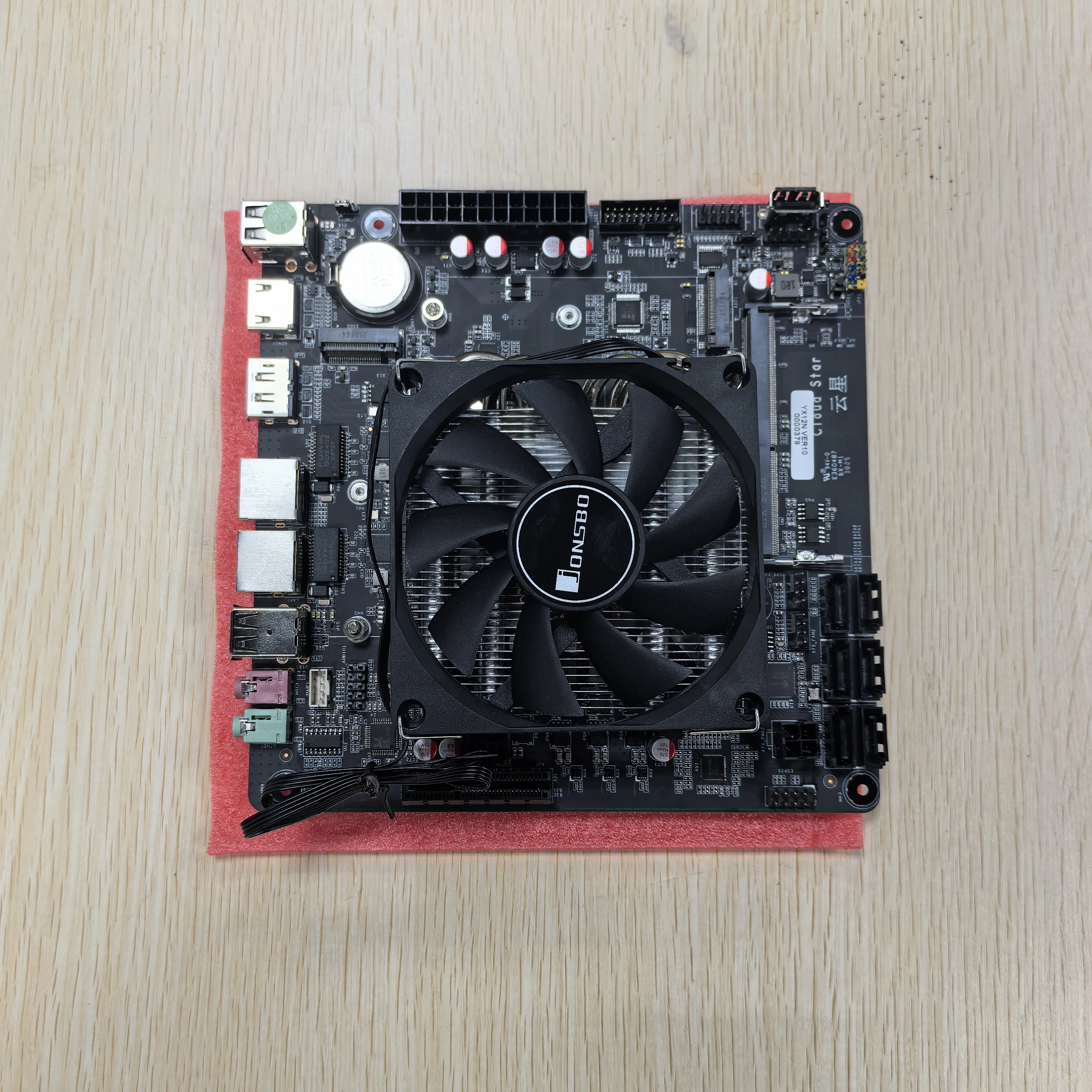 YiHESZ N150 6Bays DDR4 NAS Motherboard with 6 SATA 2x I266-V 2.5G ITX 2*M.2 Nvme Support for DIY Home NAS All-in-One Solution