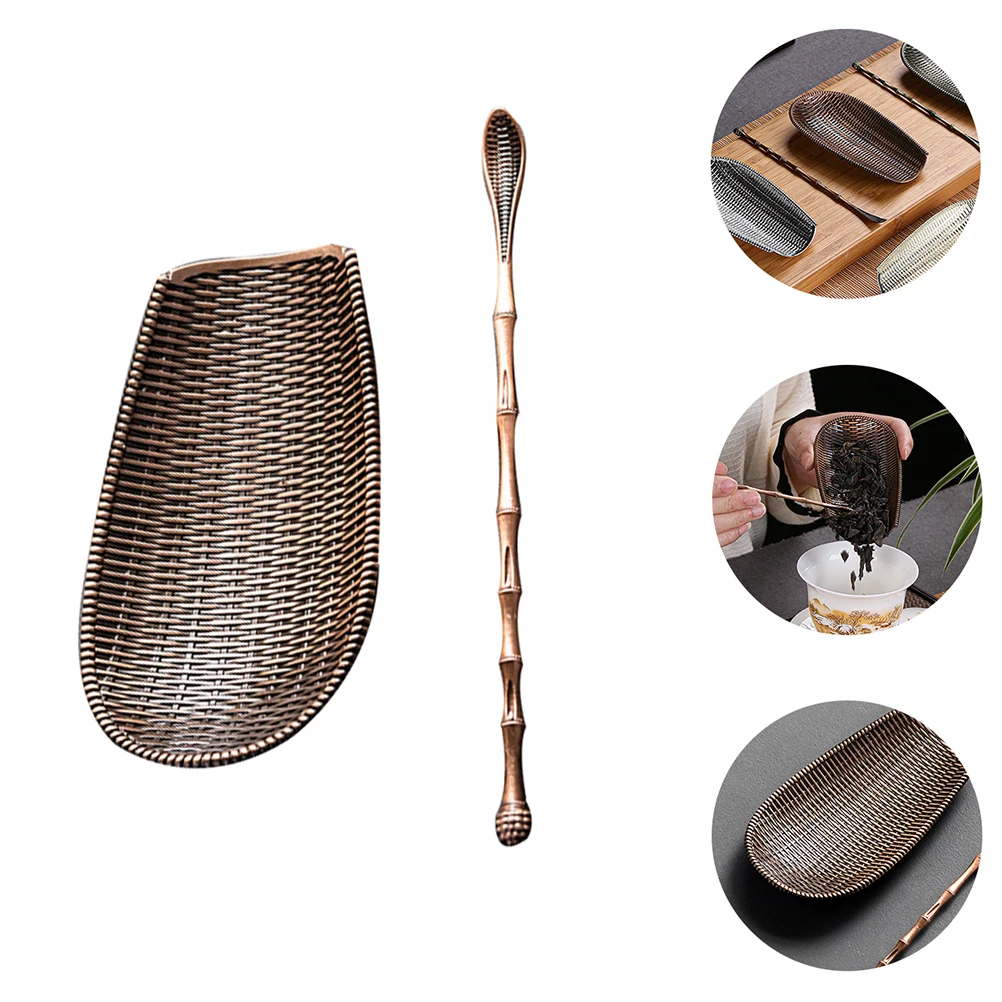 

Tea Needle Spoon Shovel Alloy Accessories for Loose Leaf Tea Home Office Ceremony Scoop Ideal Kitchen Bar Use Premium Material