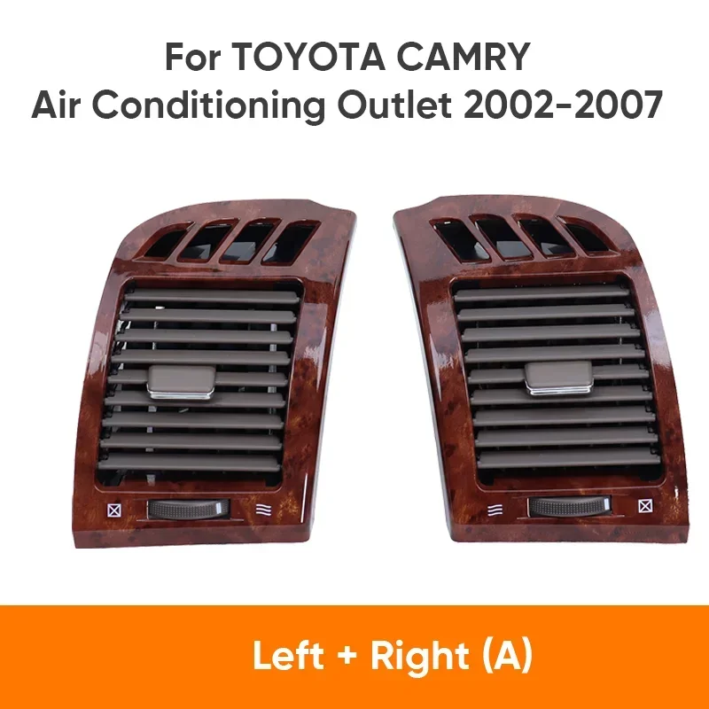 For TOYOTA CAMRY 2000-2007 Car Front Dashboard Center A/C Grille Vents Air Conditioner Outlet Interior Grille Folding Accessory