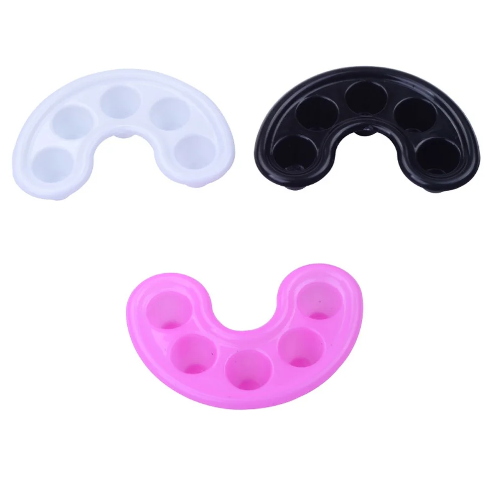 KISMIS Remove Nail Polish Soak Five Finger Soak Bowl for Nails Soak Off Gel Remover Bowl Manicure Nail Art Gel Remover Tool