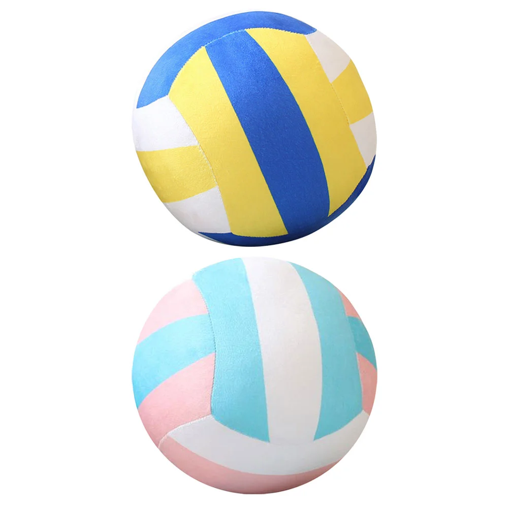 2 Pcs Volleyball Plush Toy Fan Gift Teen Stuff Soft Sports Decor for Girl Bedroom Cloth Pillow Gifts Lovers Shaped