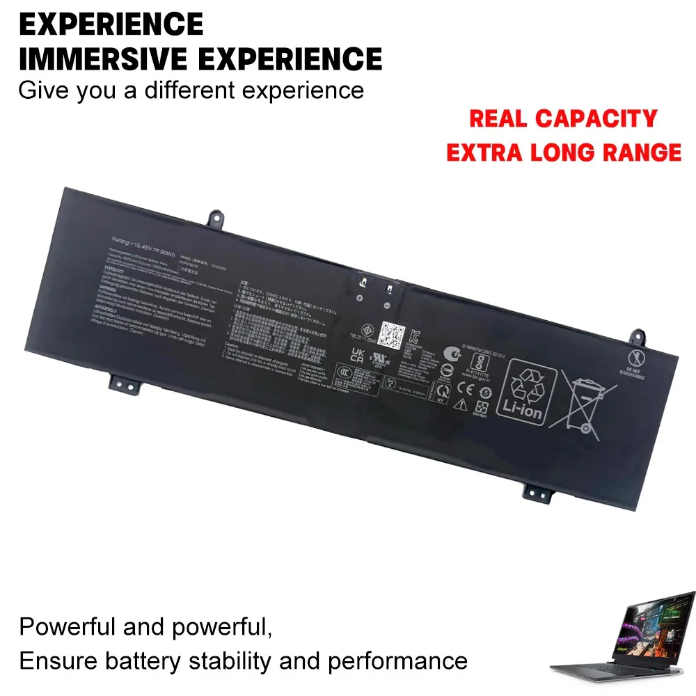 C41N2303 15.48V 90Wh 5820mAh Laptop Battery For  Asus ROG Zephyrus G16 GU605MY GU605MZ GU605MI GU605MU GU605MV Ser