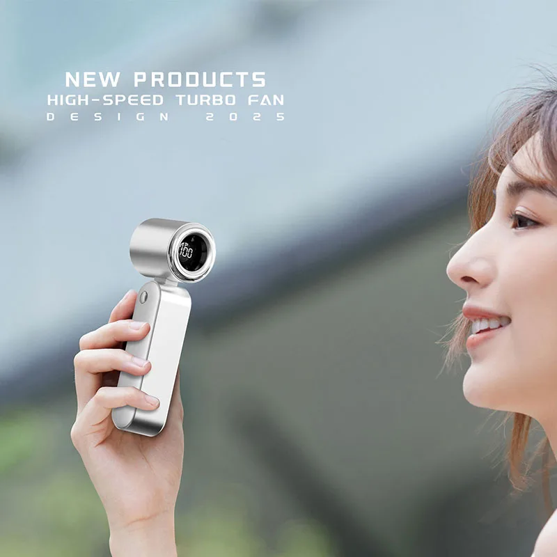 2025 Новый подвесной вентилятор на шею, ленивый безлопастной вентилятор на талии, подвесной USB-дисплей с высокой ветровой мощностью, подвесной маленький вентилятор на шею, трансграничный
