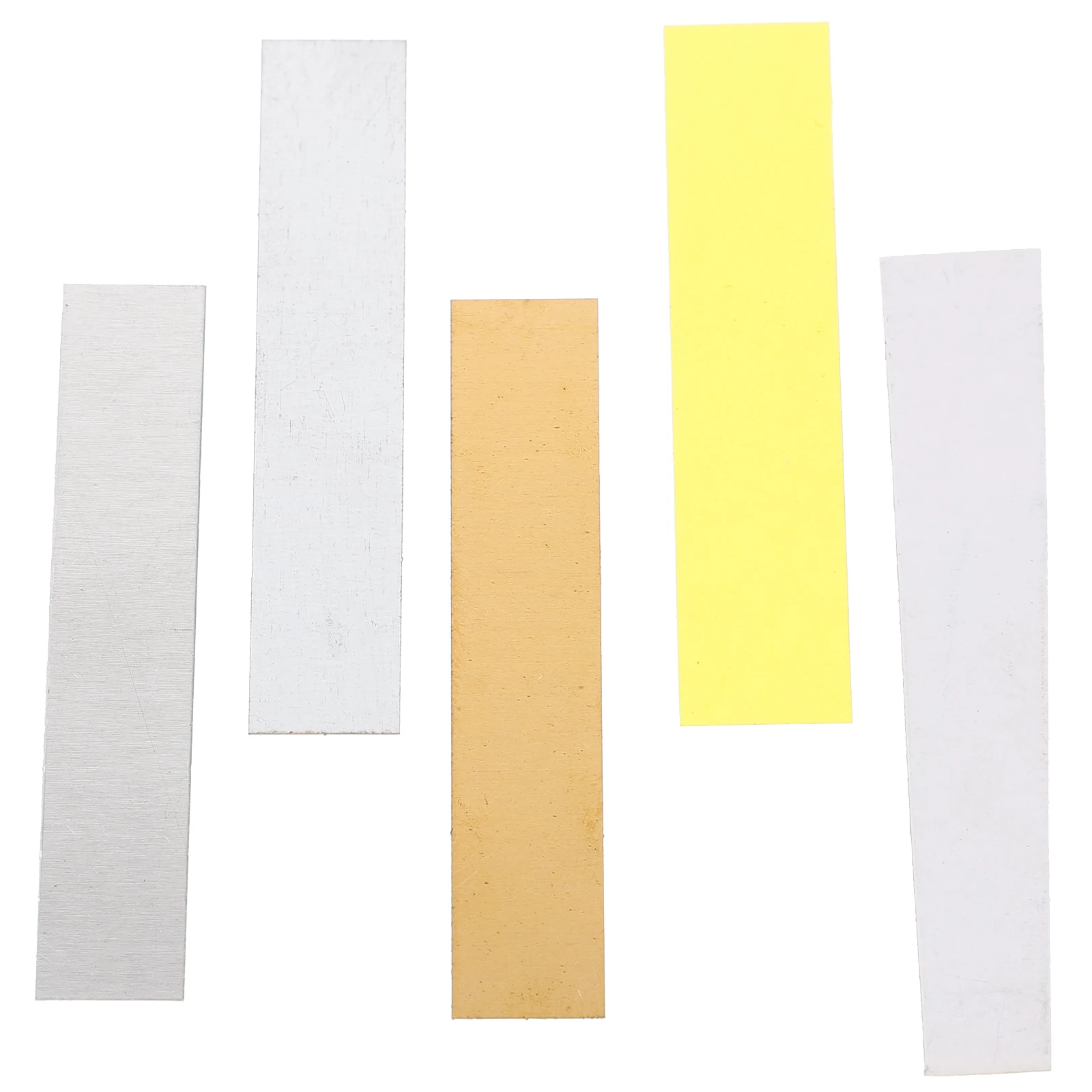 

10 Pcs Conductive Material Electrode Strips for Experiment Copper Iron Aluminum Portable Lightweight Practical Design Easy to