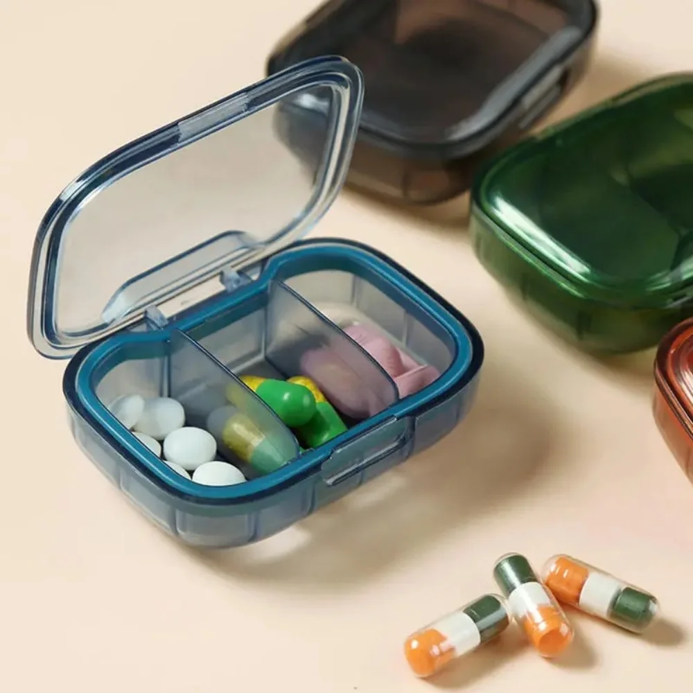 1Pc Mini Medicine Pills Box Drug Storage Box Pills Dispenser Pill Organizer Tablet Pillbox Case Container Portable