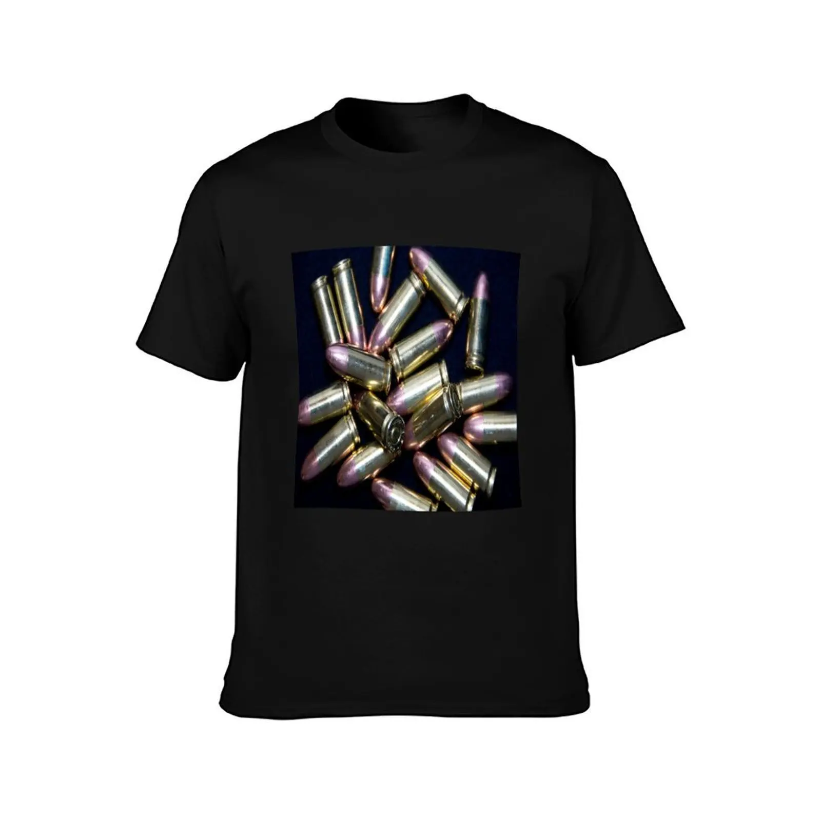 Cluster of 9mm Ammo T-Shirt Simple Casual Short Sleeve Tee