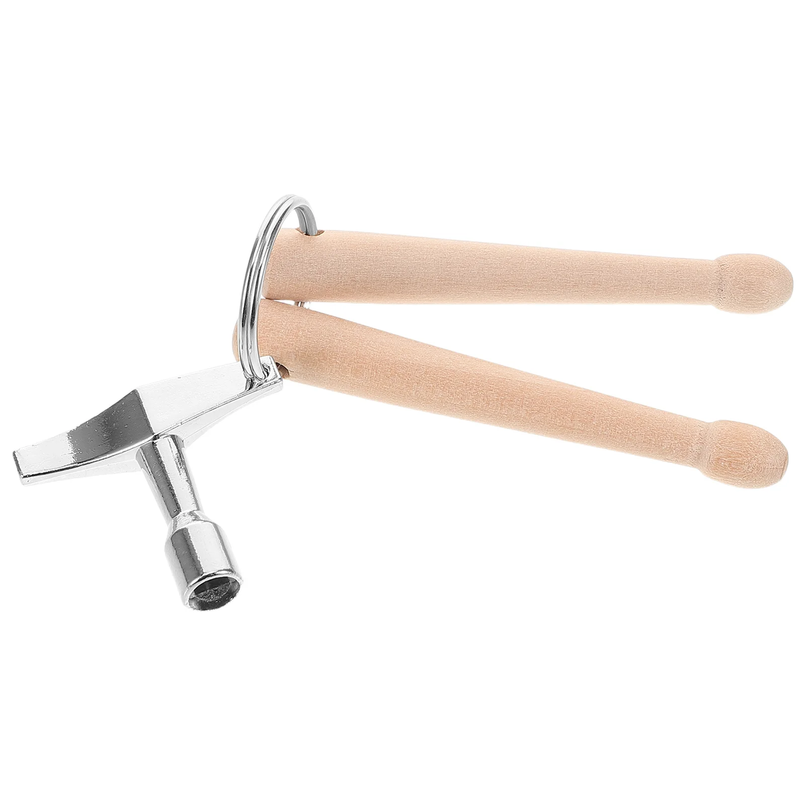 

Mini Drumstick Keychain Wooden Miniature Stylish Musical Pendant Key Ring for Backpack Purse Drumstick Keychain