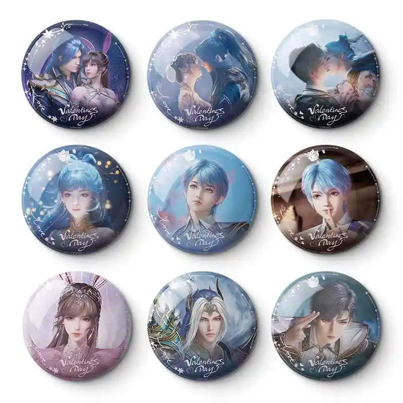 الرسمية الأصلية أرض المحاربين تانغ سان شياو الرقص صفيح شارة بروش زخرفة إكسسوارات دمي أنيمي الشكل لعبة طفل