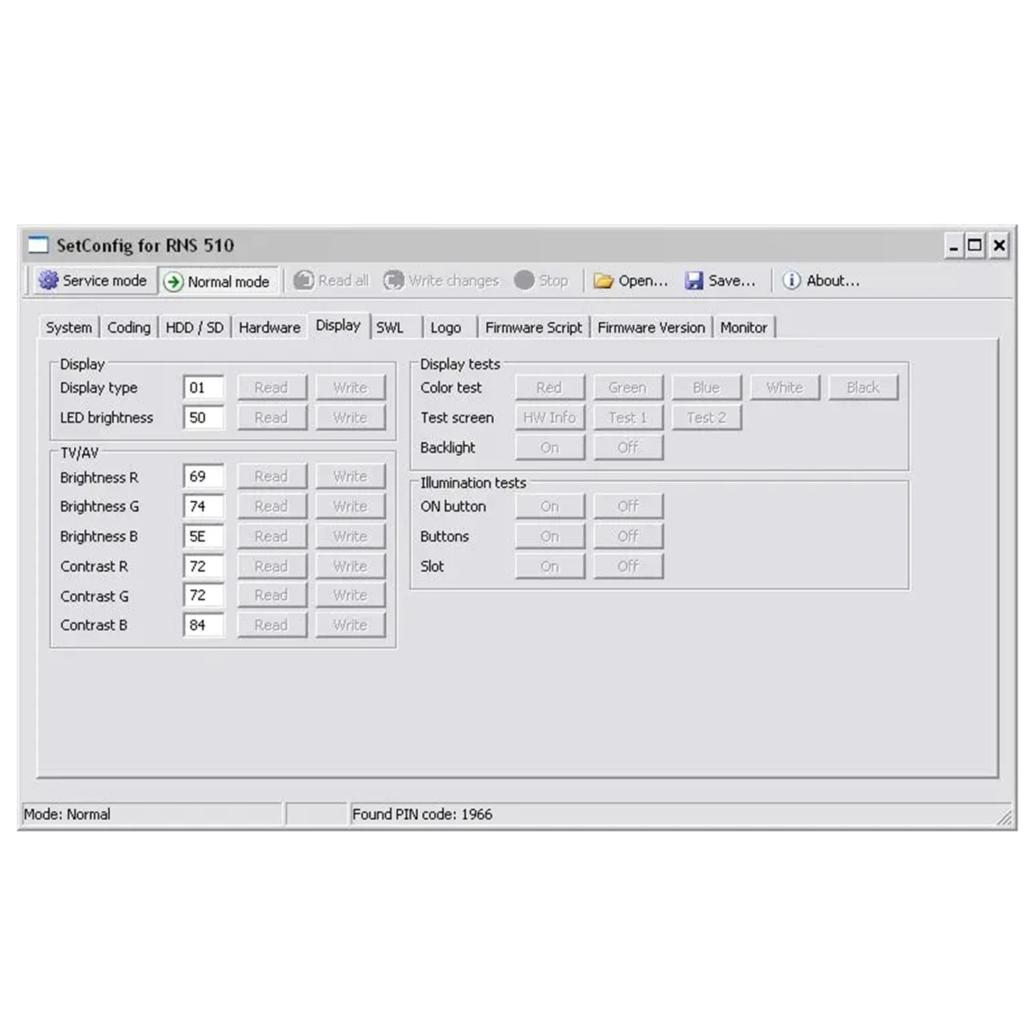 SetConfig 2.5.1 & 2.8.1 Software with Cable for RNS Identify Supports RNS510 RNS810 RNS850 Change PIN Code Erase the NAND Memory